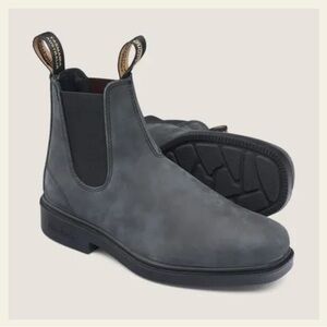 WOMEN'S BLUNDSTONE DRESS CHELSEA BOOTS - Rustic Black (#1308)
